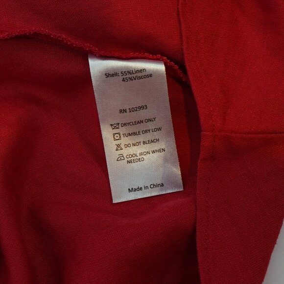 Marissa Webb Off Shoulder Linen Belted Ruffled Sun Dress - Size XS - EUC - Picture 5 of 6